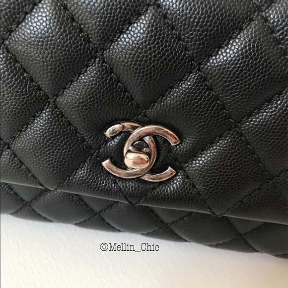 💓Sold💓Chanel Coco Black Mini Handle - Picture 4 of 12